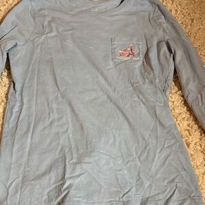 Vineyard Vines Sky Blue Pocket Tee
